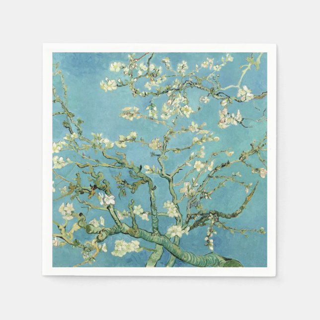 Servilleta De Papel Flor de almendra, Van Gogh (Anverso)