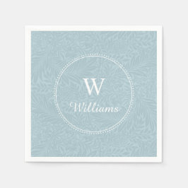 Servilleta De Papel Flor de avellano azul vintage personalizada