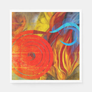 Servilleta De Papel Flor de bomberos