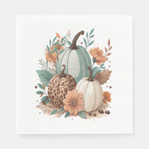 Servilleta De Papel Flor de calabaza boho