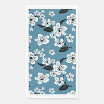 FLOR DE CEREZO - SAKURA (AZUL AHUMADO)
