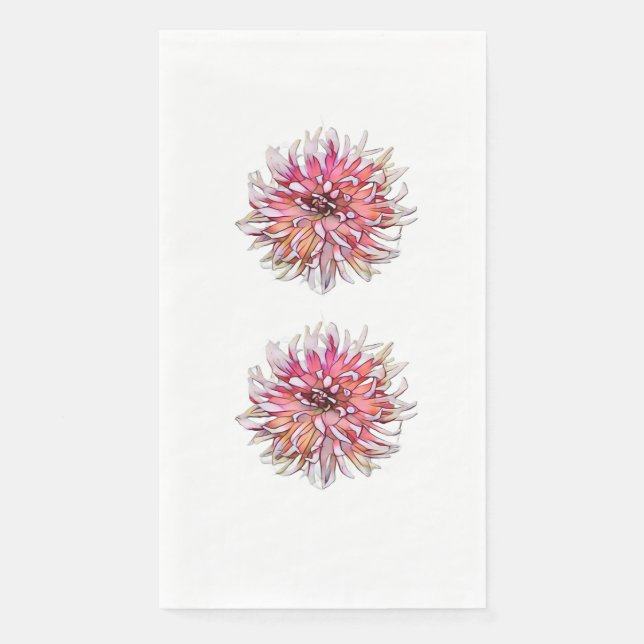 SERVILLETA DE PAPEL FLOR DE DALIA (Anverso)