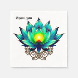 Servilleta De Papel Flor de elegancia, Mystic Lotus.
