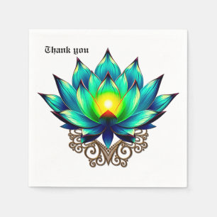 Servilleta De Papel Flor de elegancia, Mystic Lotus.