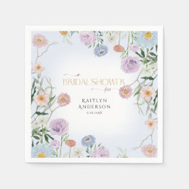 Servilleta De Papel Flor de flores silvestres Primavera rosa Floral co