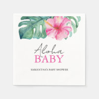 Flor de Hibiscus Tropical Baby Shower