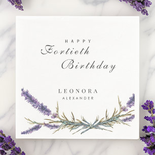 Servilleta De Papel Flor de lavadora acuarela CUALQUIER cumpleaños hit