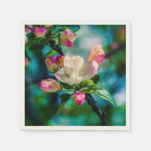 Servilleta De Papel Flor de manzano silvestre y capullos