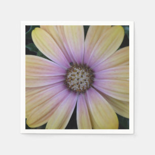Servilleta De Papel Flor de margarita amarilla y morada