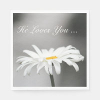 Flor de margarita blanca simple