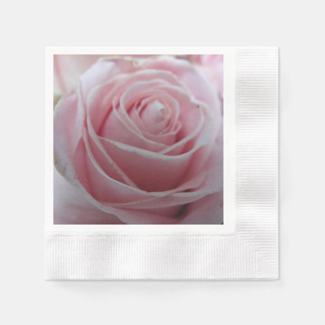 Servilleta De Papel Flor de Rosa suave (Anverso)