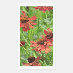 SERVILLETA DE PAPEL FLOR DE RUDBECKIA ROJA