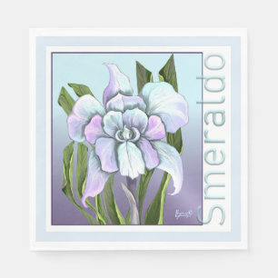 Servilleta De Papel Flor de Smeraldo