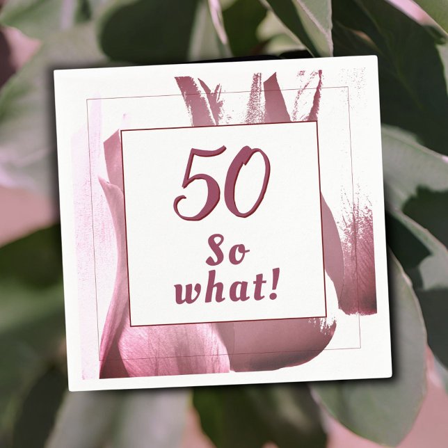 Servilleta De Papel Flor de Tulipán Rojo 50 cumpleaños Floral (Subido por el creador)
