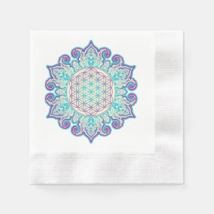 Servilleta De Papel Flor de vida - Mandala india 2