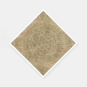Servilleta De Papel Flor de vida - sol - patrón ininterrumpido 4