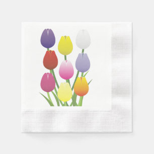 Servilleta De Papel Flor del tulipán