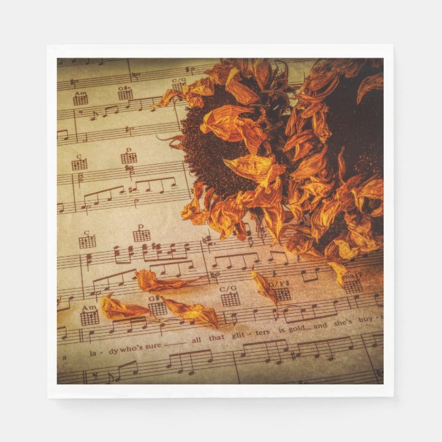 Servilleta De Papel Flor infantil para siempre (Anverso)