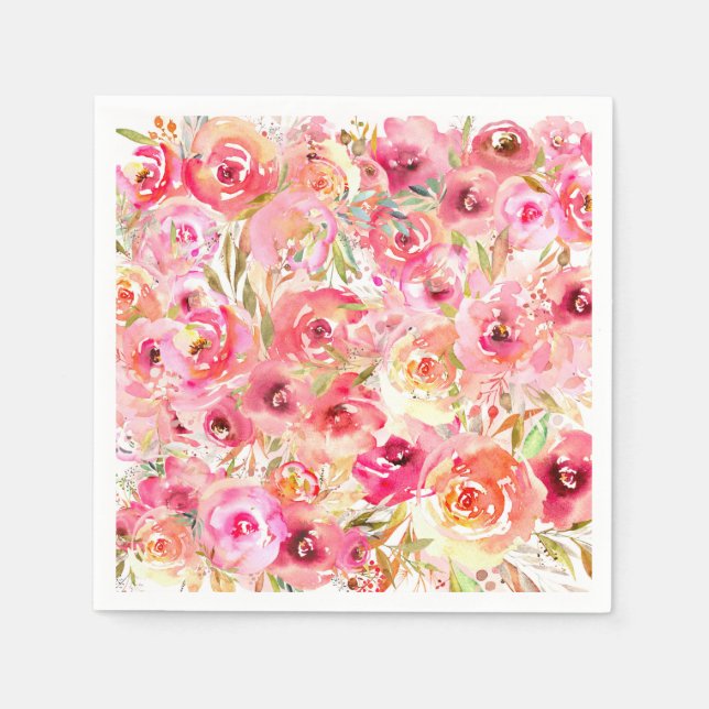 Servilleta De Papel Flor orquídea (Anverso)