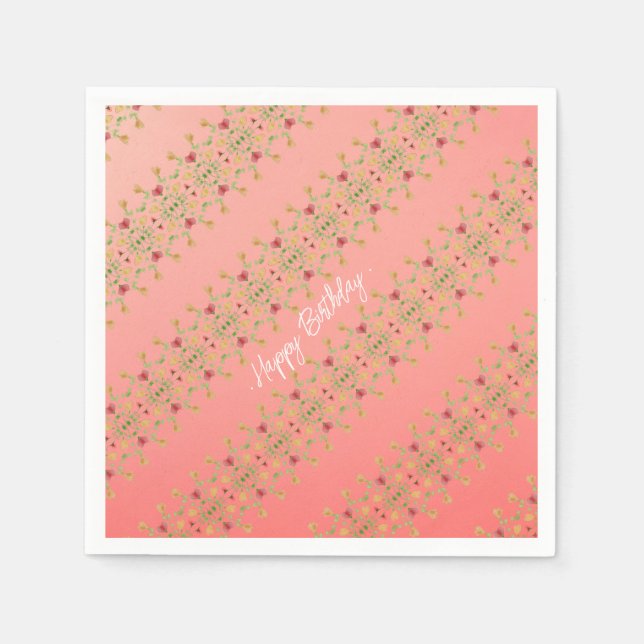 Servilleta De Papel Flor Pequeña Más Bonita (Anverso)