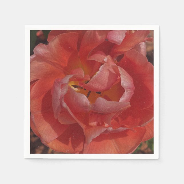 Servilleta De Papel flor roja (Anverso)
