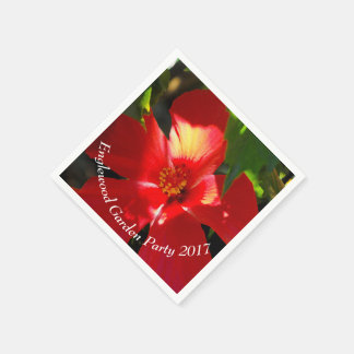 Servilleta De Papel Flor roja hibiscus en el sol