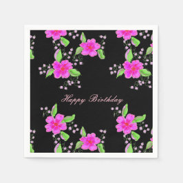 Servilleta De Papel Flor rosa brillante