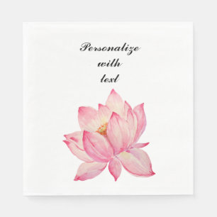 Servilleta De Papel Flor rosa Lotus