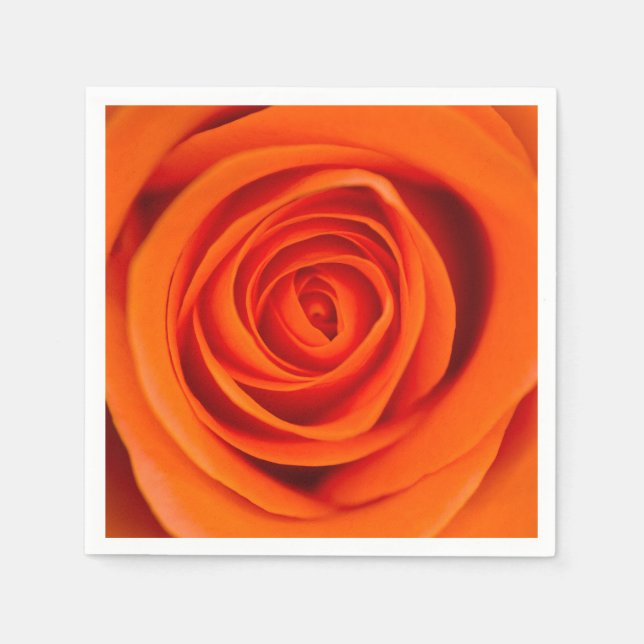 Servilleta De Papel Flor rosa naranja Cocktail papel servilleta (Anverso)