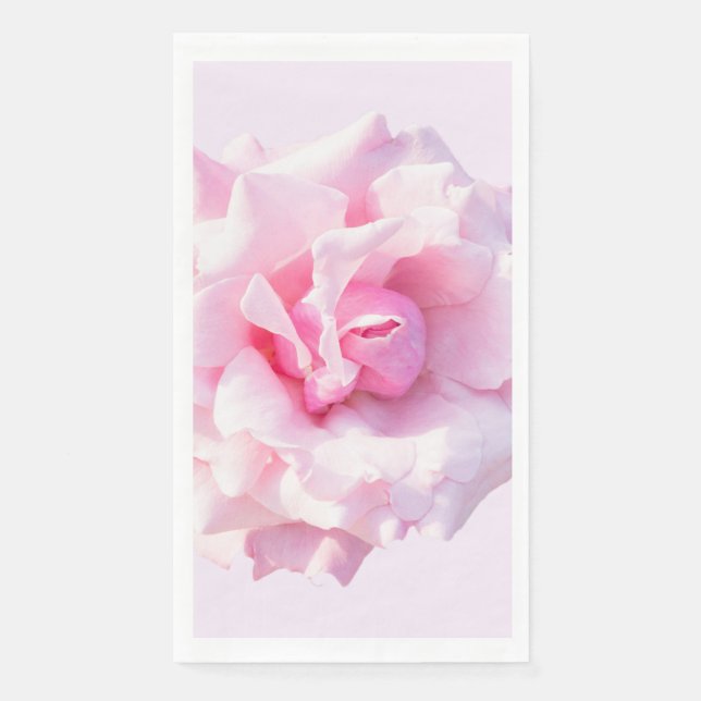 Servilleta De Papel Flor rosa rosada (Anverso)