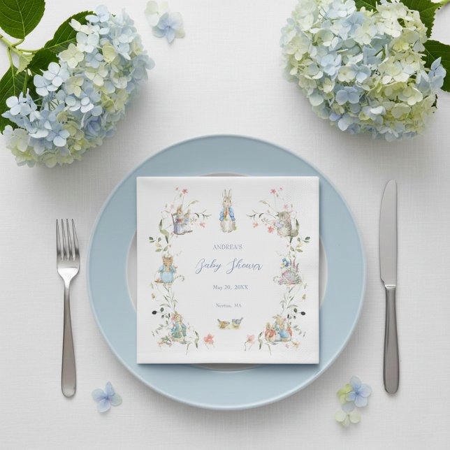 Servilleta De Papel Flor silvestre Peter the Rabbit Paper Napkin (Subido por el creador)