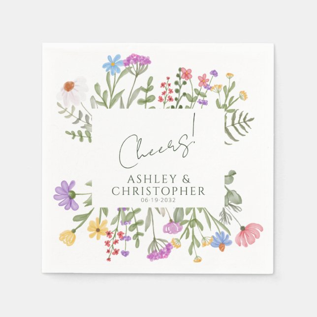 Servilleta De Papel Flor silvestre rusa moderna (Anverso)