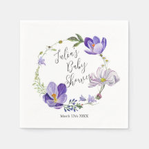 Flor silvestre Violet Baby Shower