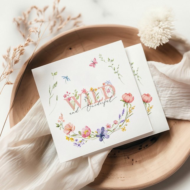 Servilleta De Papel Flor silvestre y maravilloso cumpleaños (Subido por el creador)