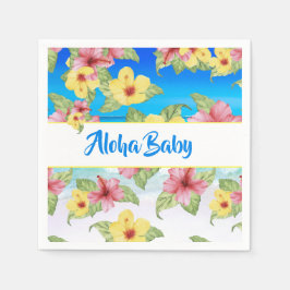 Servilleta De Papel Flor tropical Baby Shower Hibiscus