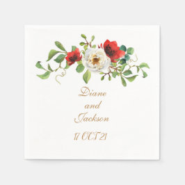 Servilleta De Papel Flora acuarela de otoño