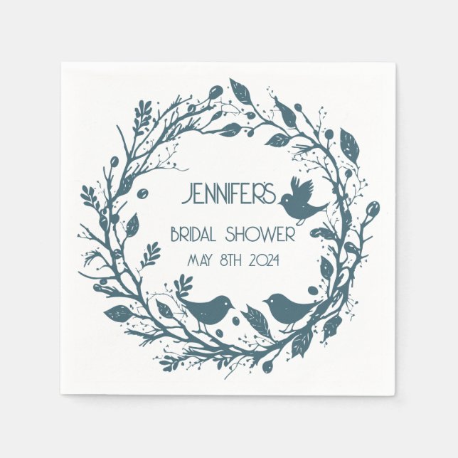 Servilleta De Papel Flora folclórica escandinava (Anverso)