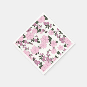 Servilleta De Papel Flora rosa bonito