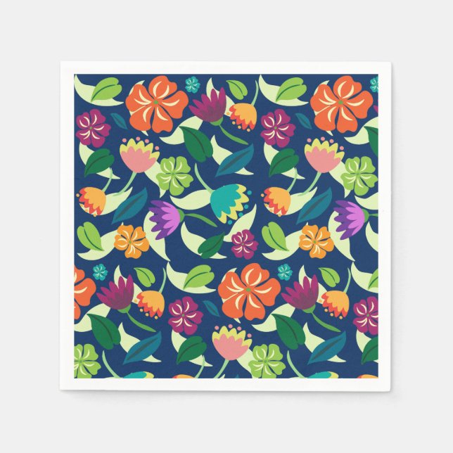 Servilleta De Papel Floral  (Anverso)