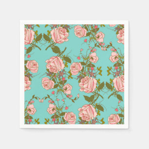 Servilleta De Papel Floral