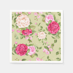 Servilleta De Papel Floral
