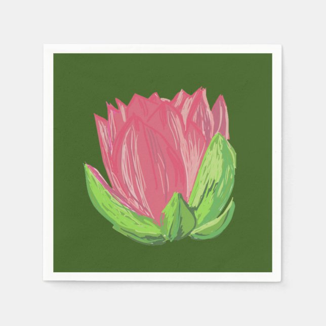 Servilleta De Papel Floral (Anverso)