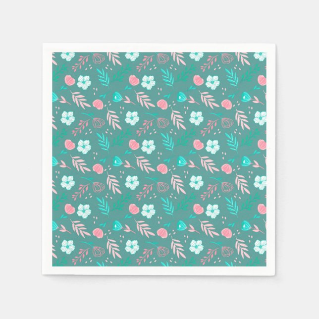 Servilleta De Papel Floral (Anverso)