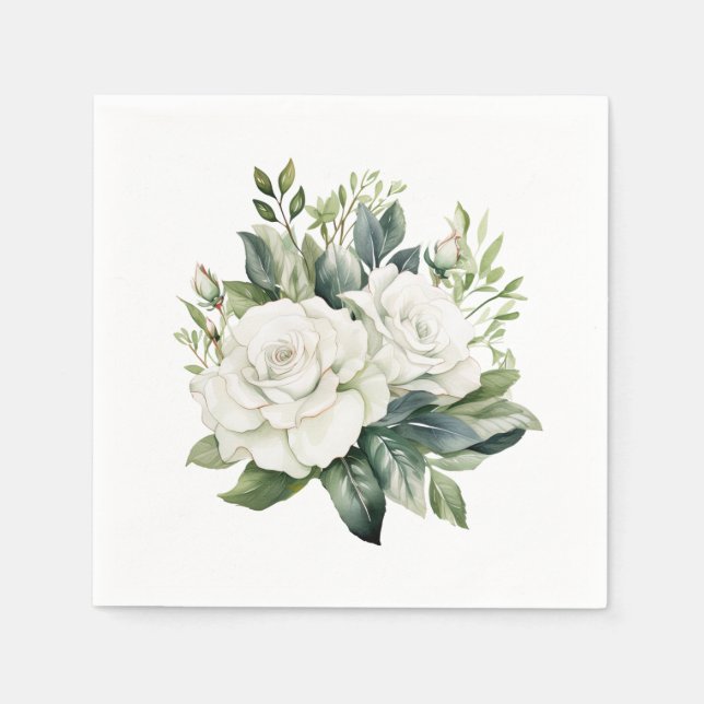 Servilleta De Papel Floral (Anverso)
