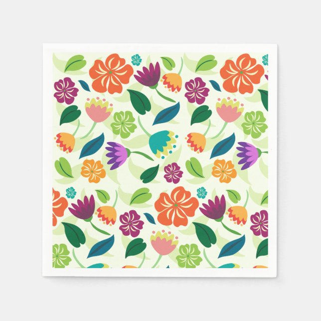 Servilleta De Papel Floral (Anverso)