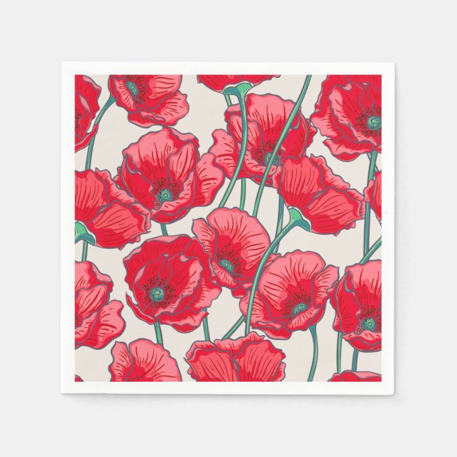 Servilleta De Papel Floral (Anverso)
