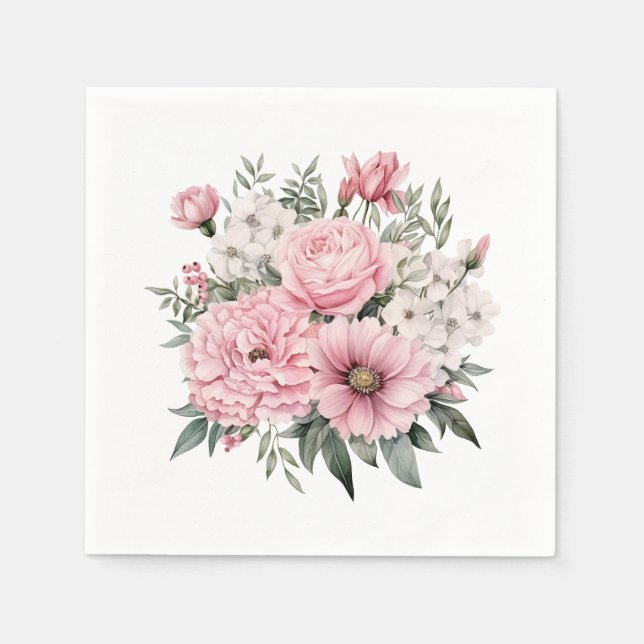 Servilleta De Papel Floral (Anverso)