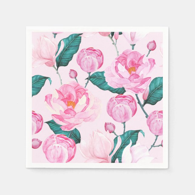 Servilleta De Papel Floral (Anverso)