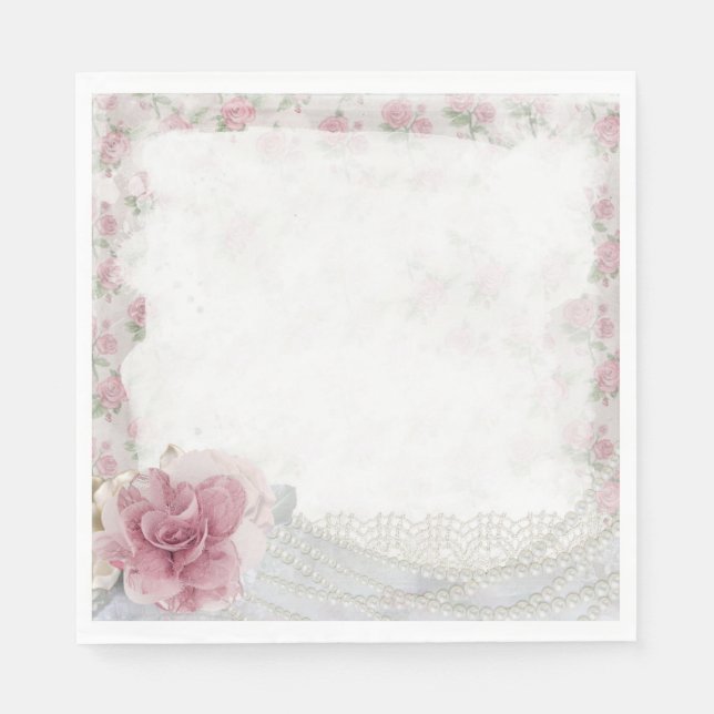 Servilleta De Papel Floral (Anverso)