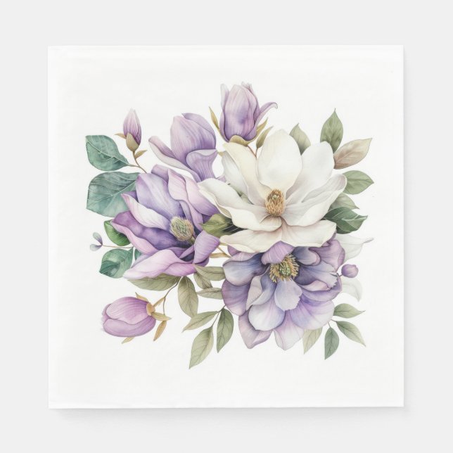 Servilleta De Papel Floral (Anverso)